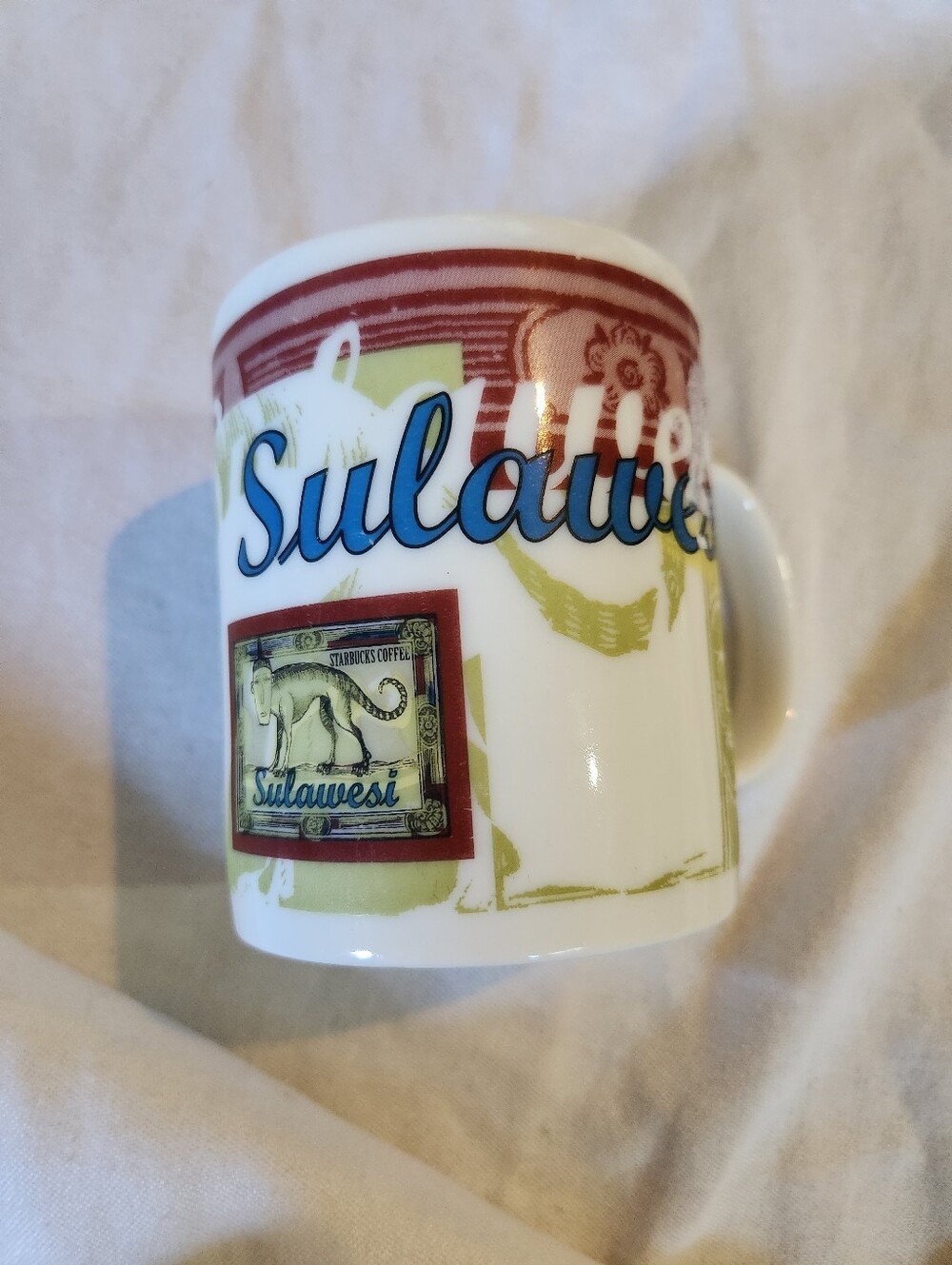 Vintage Starbucks Sulawesi Demi Espresso Mug 4” Collectible Coffee Cup